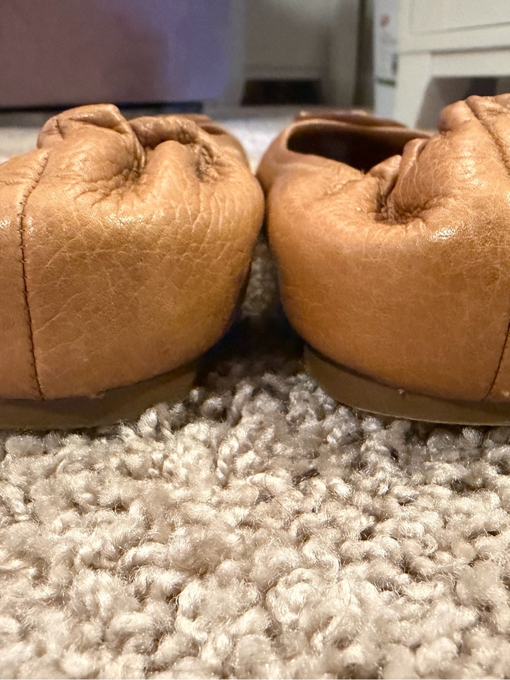 Tory Burch Tan leather Reva Flats Size 7 - Picture 4 of 8